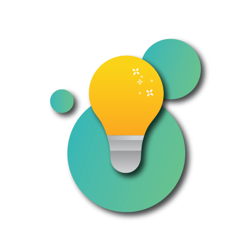 Illustrated Light Bulb representing Learning Strategy and Training Solutions